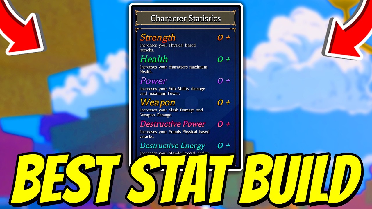 BEST STAT BUILD FOR EACH STAND In Bizarre Lineage! (STATS FULL GUIDE) Roblox