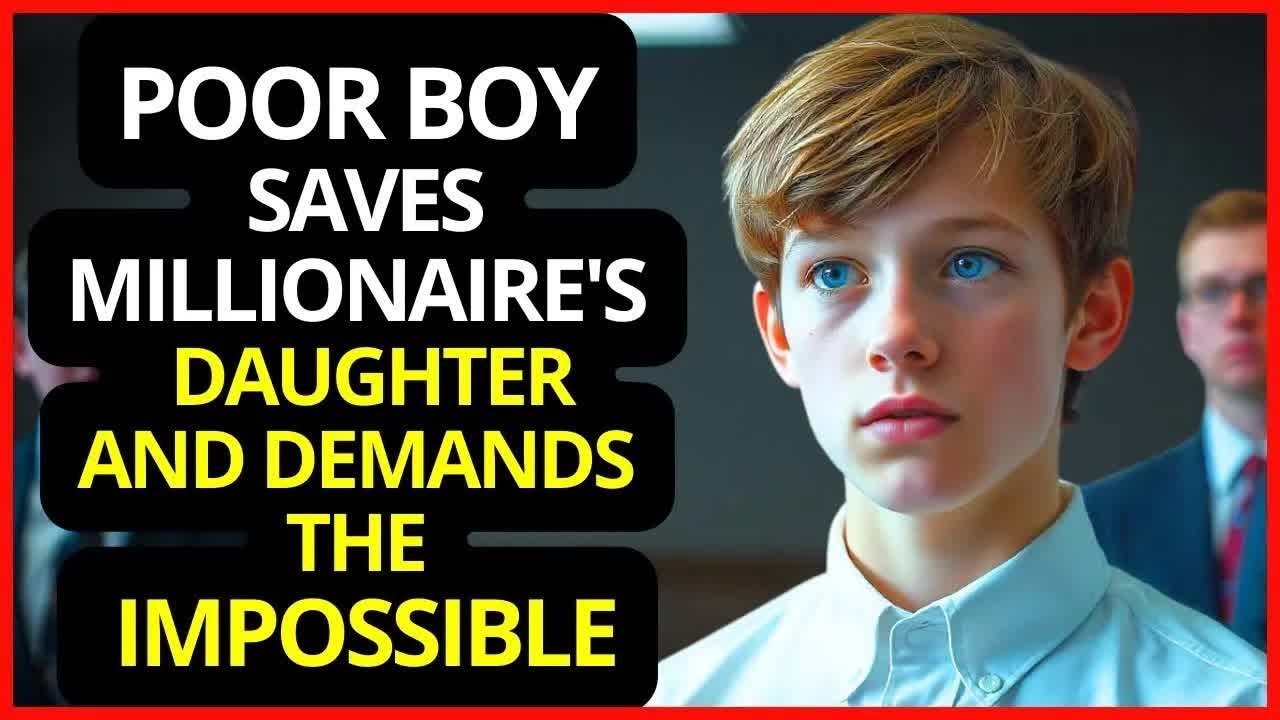 Poor Boy Saves Millionaire_s Daughter And Demands The Impossible