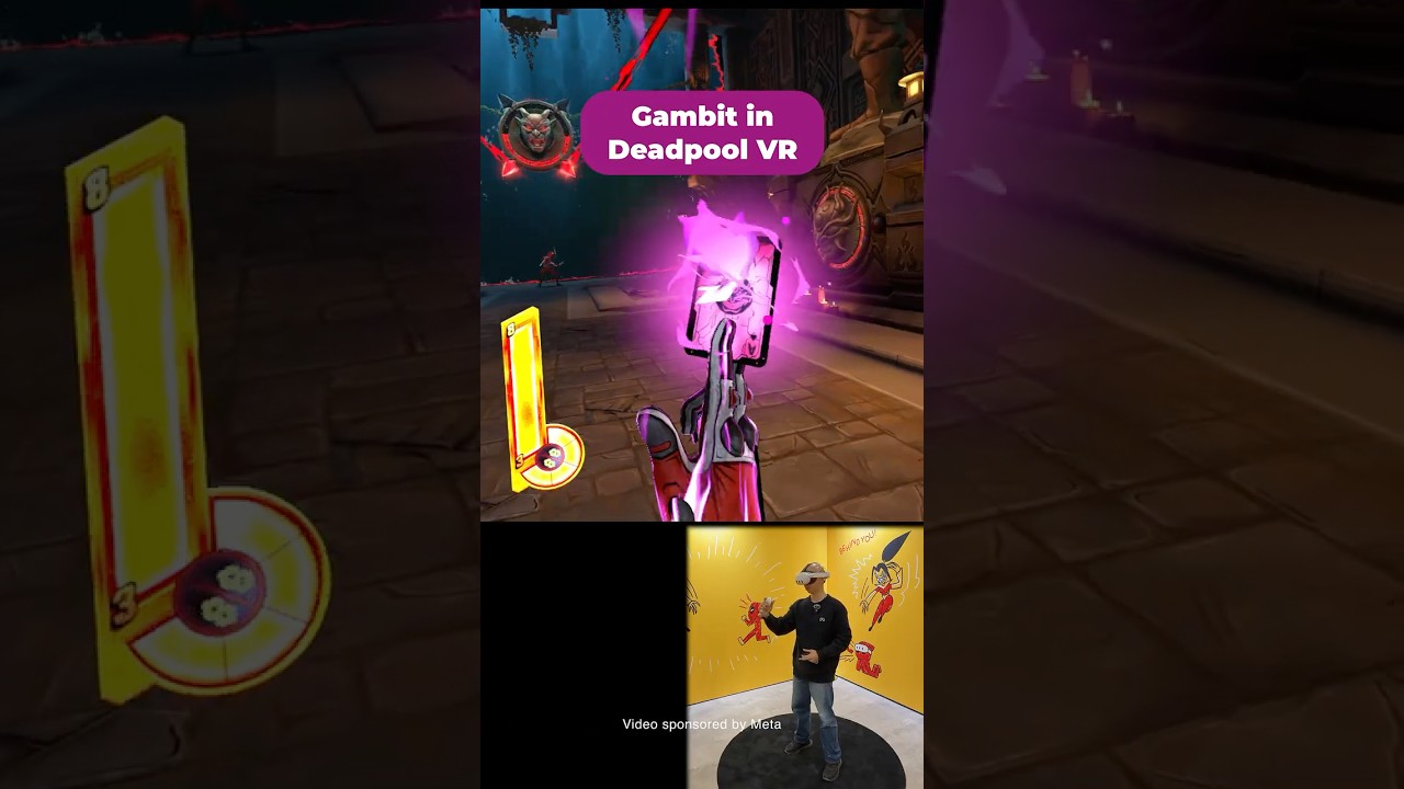 Gambit powers in Deadpool VR!