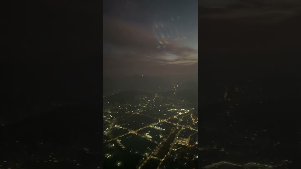 FLYING INTO BUSAN, SOUTH KOREA