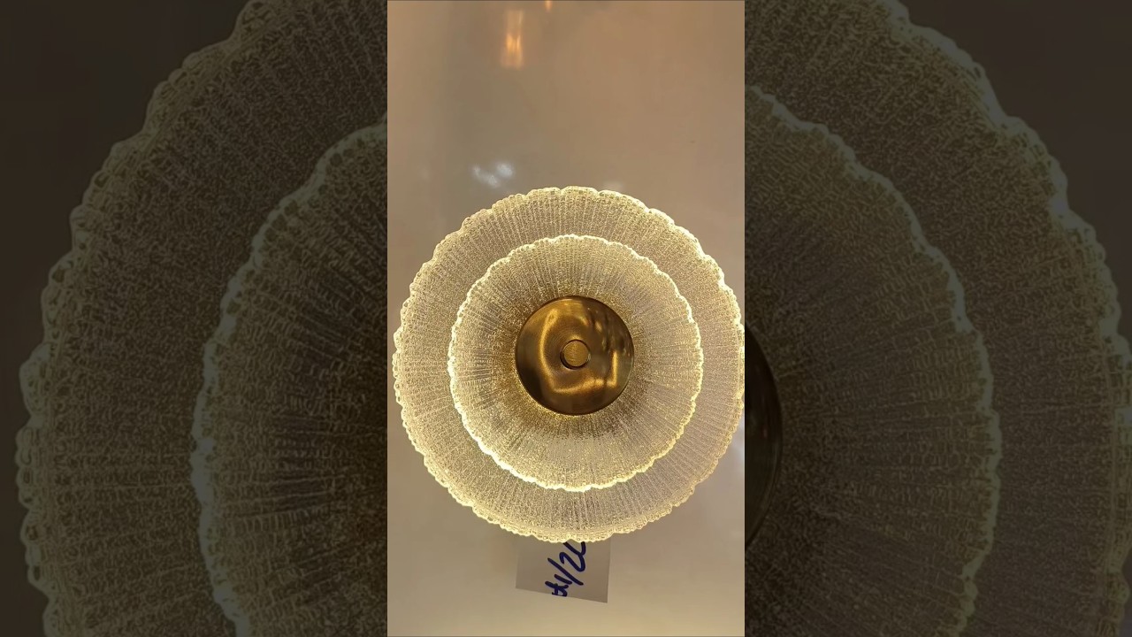 WORLD'S MOST UNIQUE Glass Wall Lamp I've EVER Seen!