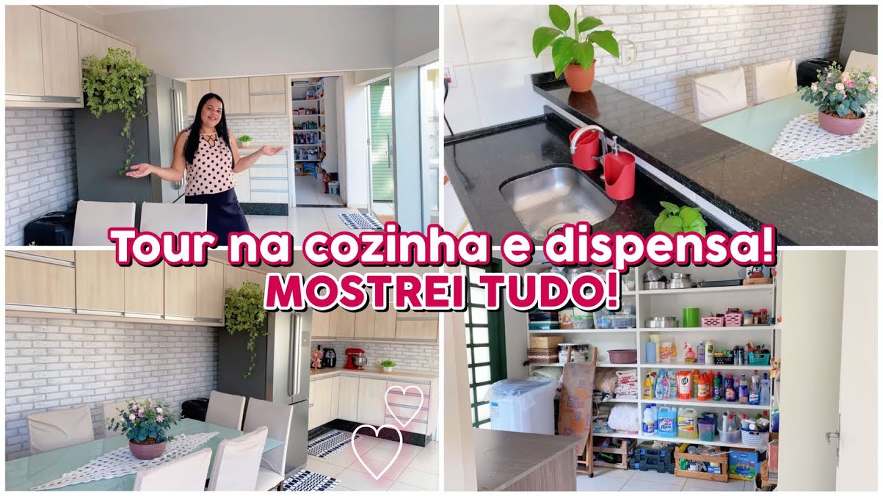 TOUR NA COZINHA PLANEJADA E DISPENSA, MOSTREI TUDO! || @Lar Com Propósito