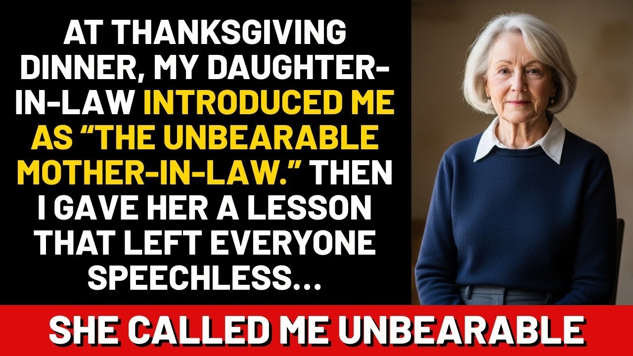 At Thanksgiving dinner, my daughter-in-law introduced me as 
