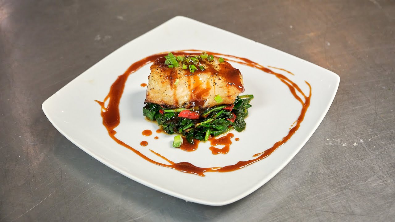 Sweet + Savory Miso Glazed Sea Bass | Restaurant Style