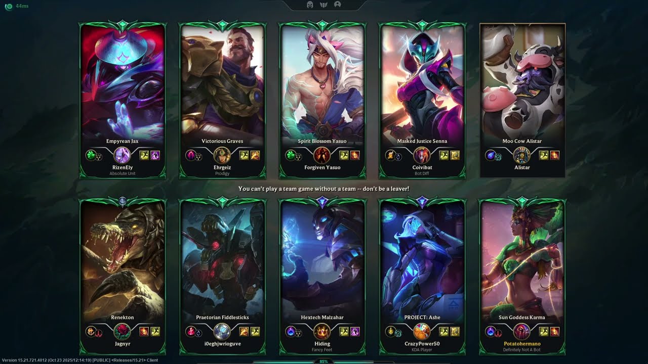 League of Legends, Ranked Solo - Game 205