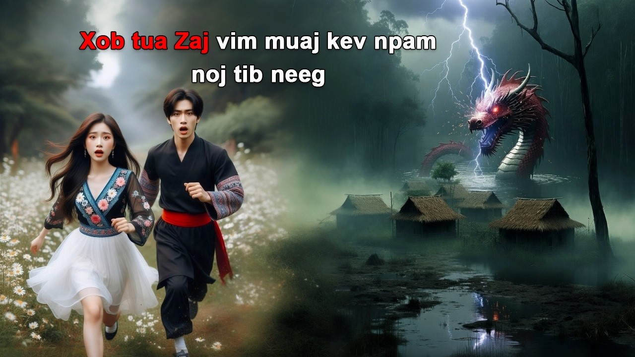 Xob tua zaj vim muaj kev npam noj tib neeg Hmong Storieds 苗族的故事