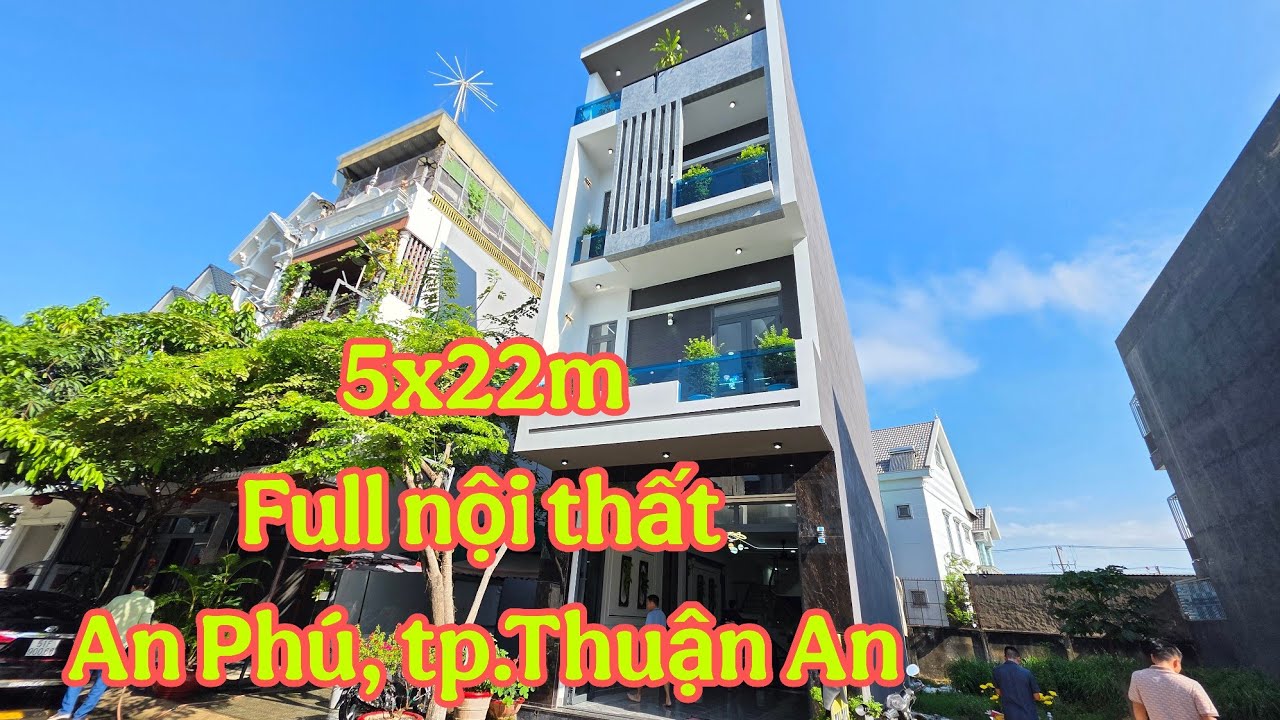 Bán Nhà 5x23m Nhà Đẹp (5182) Phường An Phú, Tp.Thuận An, Nhà Đủ Nội Thất ạ