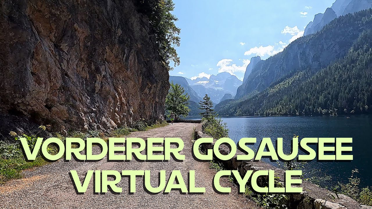 20 Minute Indoor Cycling Workout Views of Vorderer Gosausee | Virtual Cycle Ride Around Austria
