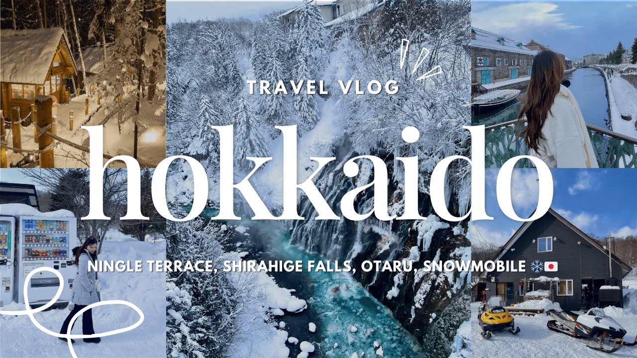 Hokkaido, Japan Winter Vlog: Sapporo, Otaru, Biei & Snowmobiling ❄️🇯🇵