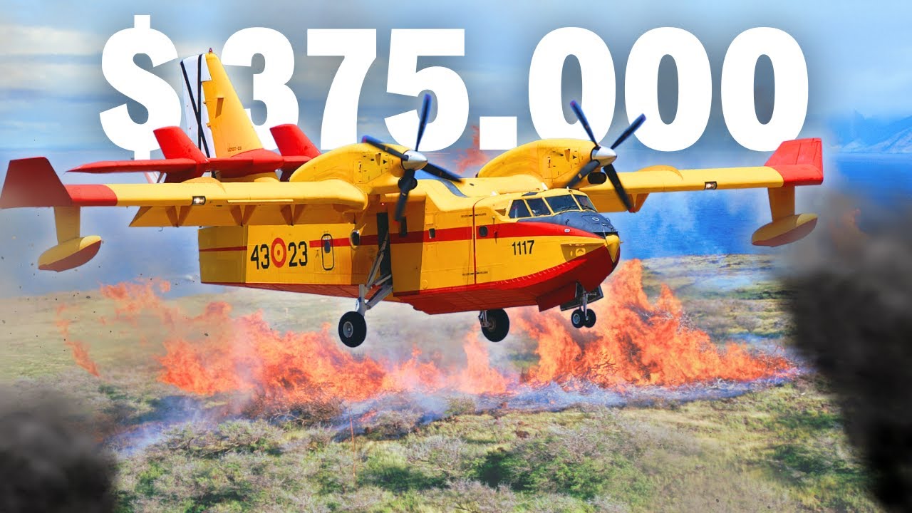 The Incredible Canadair CL-215 Water Bomber Firefighter Airplane