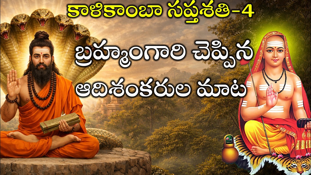 కాళికాంబా సప్తశతి - Part - 4 - పద్యాలు 4,5 - అర్థాలతో 🔱 ఓంకృతి