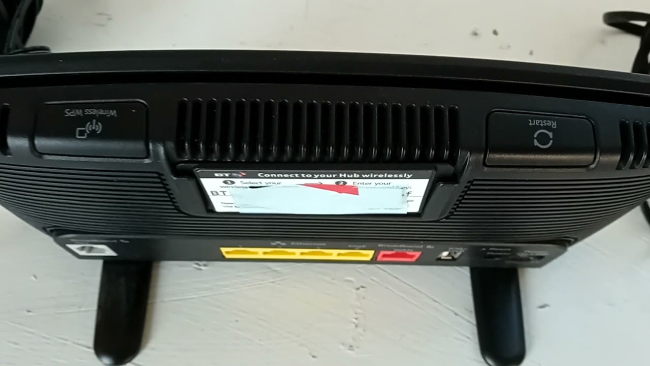 BT Home Hub 4.0 Type A USED, Working Black Internet Wi-Fi Connection Power Cable