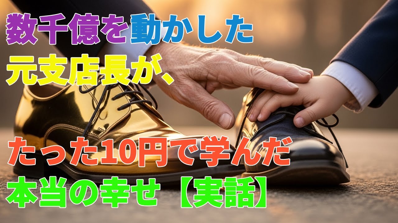 80歳の元銀行員が10円の靴磨きで見つけた人生の真実【感動実話】#感動実話#人生の再出発#靴磨き#老後の生きがい#世代を超えた絆#本当の幸せ#孤独からの脱出#人生の価値#心温まる話#涙腺崩壊