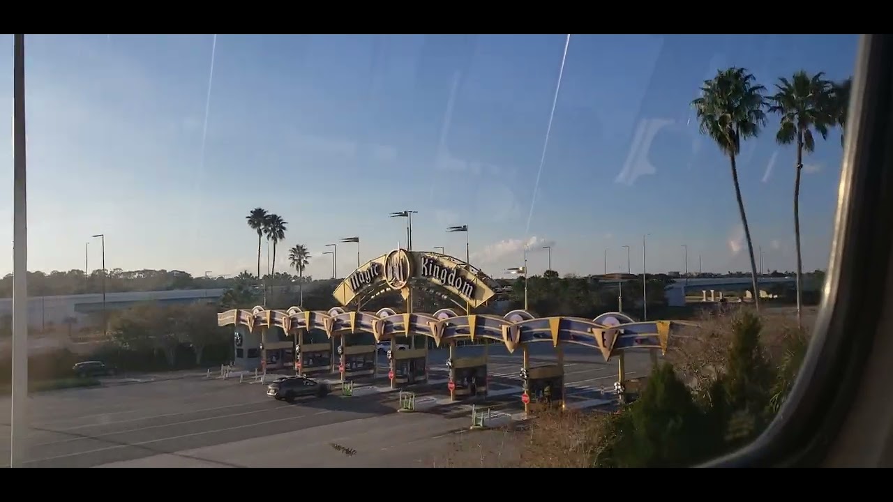 Monorail to Disney's Magic Kingdom from Epcot!