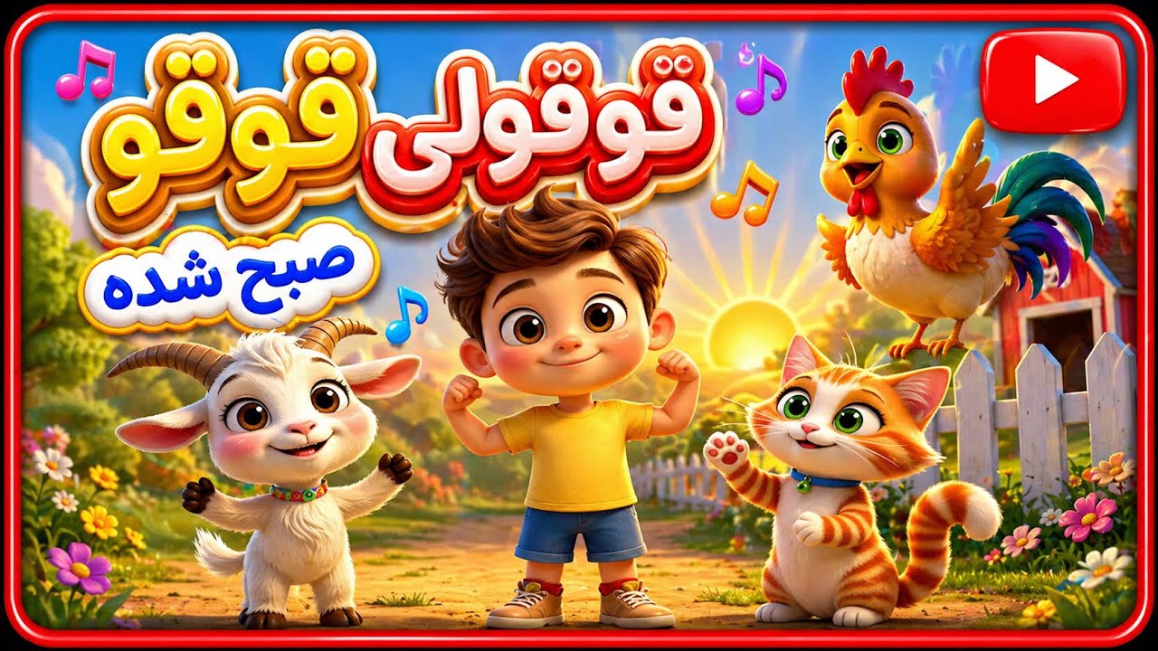 ترانه کودکانه/آهنگ قوقولی قوقو صبح شده باصدای ماریا
