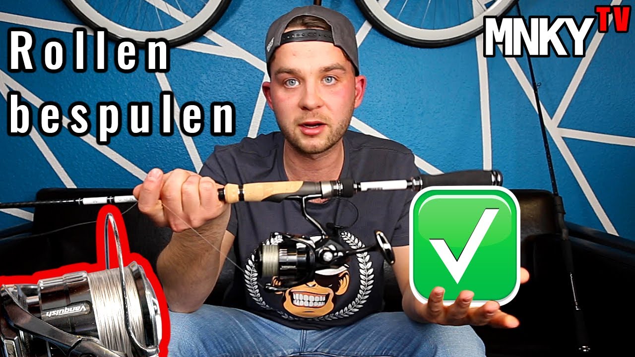 Angelschnur PERFEKT SELBER auf Angelrolle spulen ! Nie WIEDER FALSCH machen !