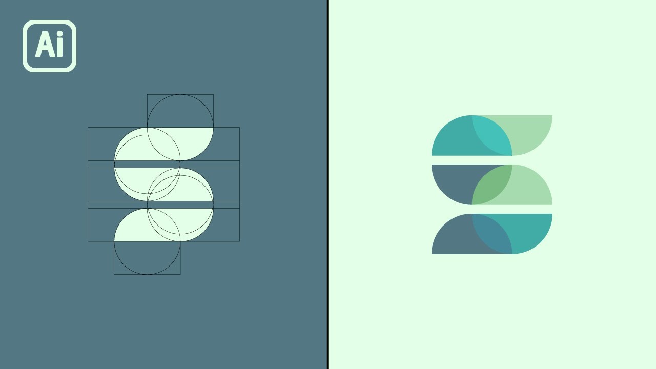 How to Design a Logo with Circular Grid - S Letter Logo Design Illustrator