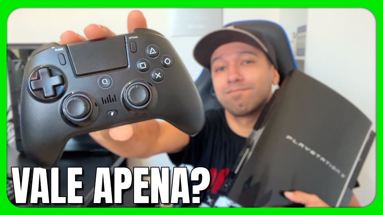 O Melhor Controle para PS3 e PS4 da Atualidade? QRD Spark N5 Fora da Caixa
