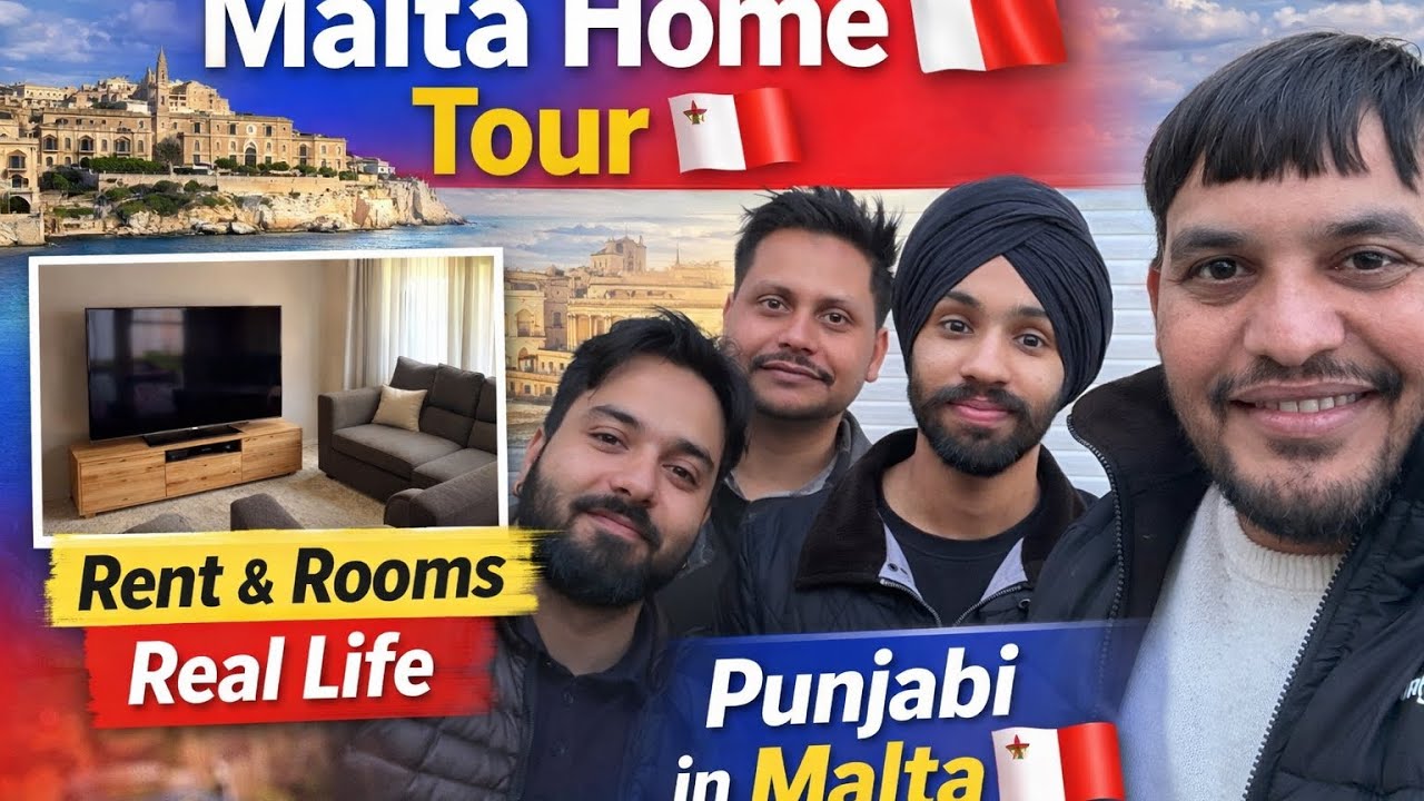 Malta 🇲🇹 Home 🏠 Tour | Punjabi in Malta Apartment Tour