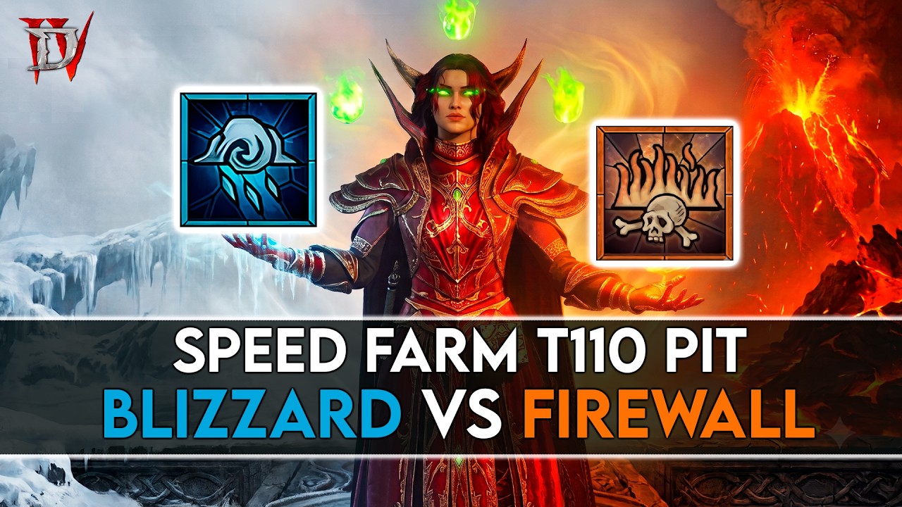 Sorcerer - Two Speed Farm Build | T110 PIT Less than 2 minutes! | 14 Season Diablo 4