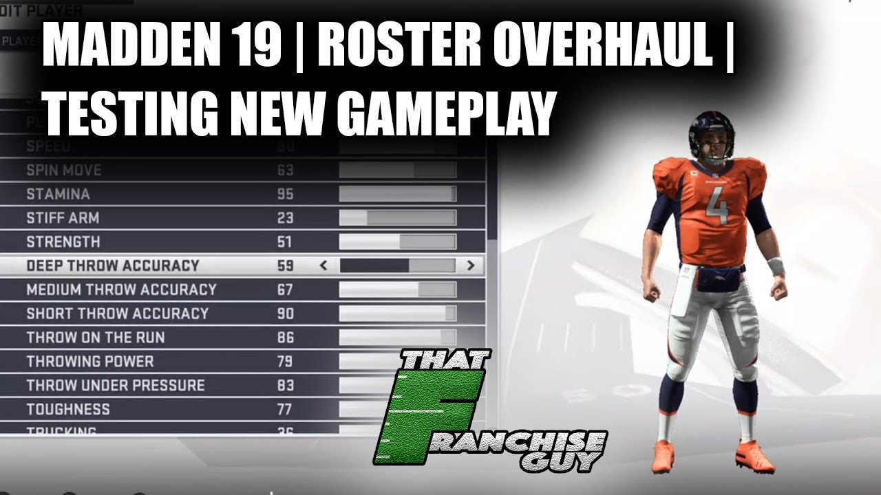 Madden 19 Roster Overhaul Coming Soon | Testing New Gameplay/Sliders/Ratings!