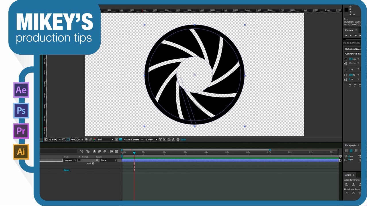 shape layer iris in After Effects
