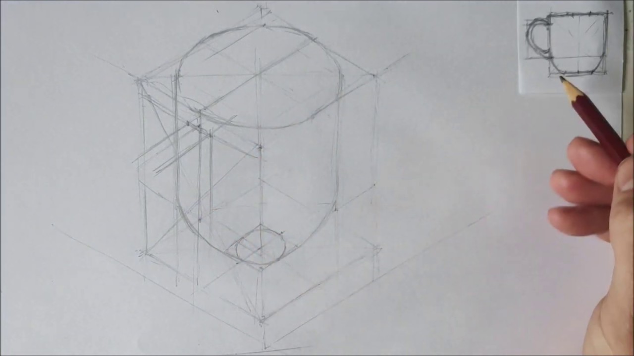 Drawing of the day #2 Bone china Mug (Practice 4)