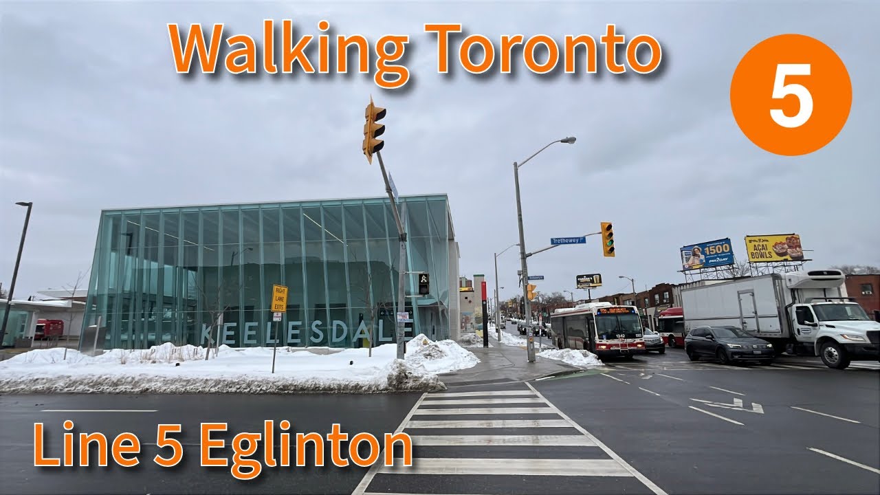 Walking Toronto's Line 5 Eglinton LRT Part 1: Mount Dennis to Caledonia Station 2/3/2026