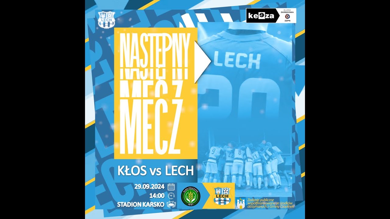 Kłos Pełczyce - Lech Czaplinek 1:2 - 29.09.2024 (skr&oacute;t)