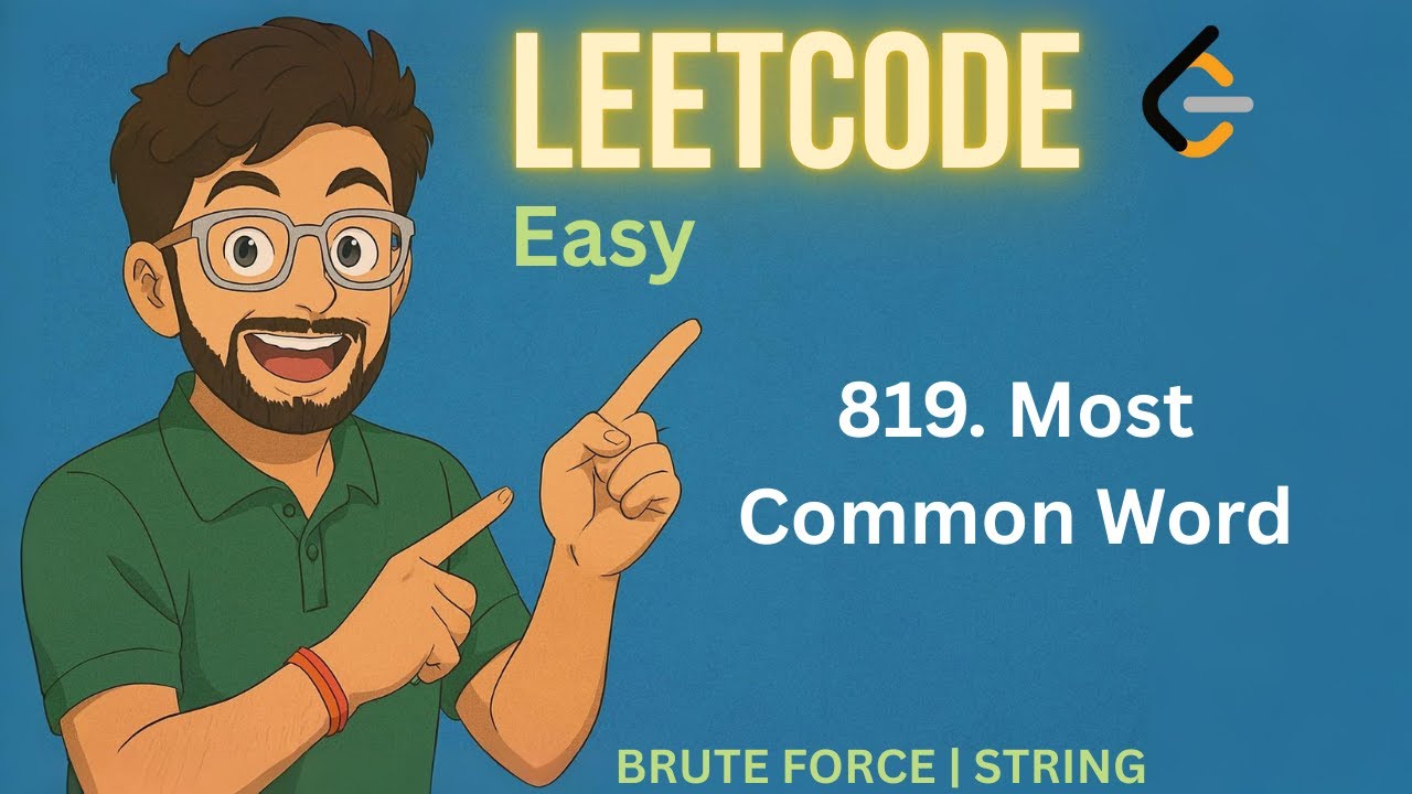 819. Most Common Word | LEETCODE EASY | STRING