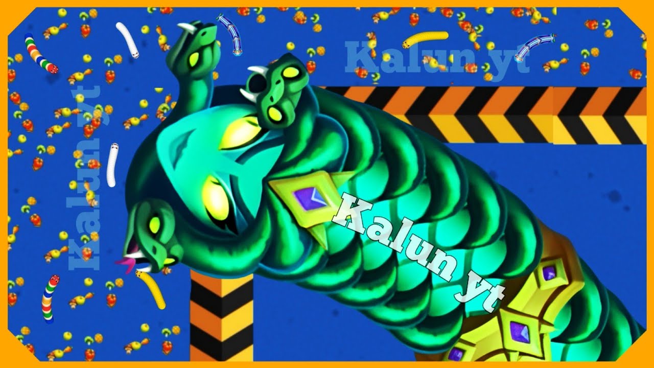 🐍WORMSZONE.IO | Giant Slither Snake Top 01 🏆 | Epic Worms Zone Biggest Snake Gameplay! | Kalun yt