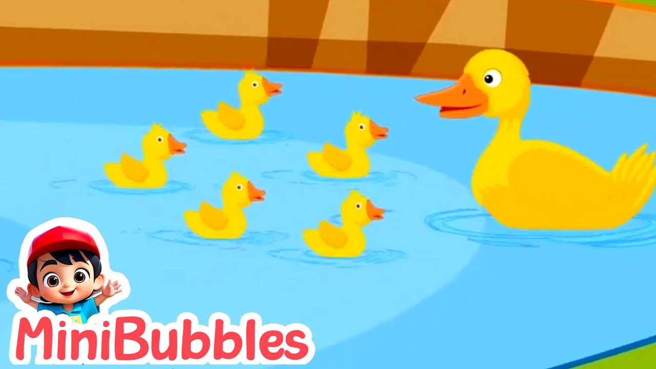Five Little Ducks - MiniBubbles Kids Songs and Nursery Rhymes