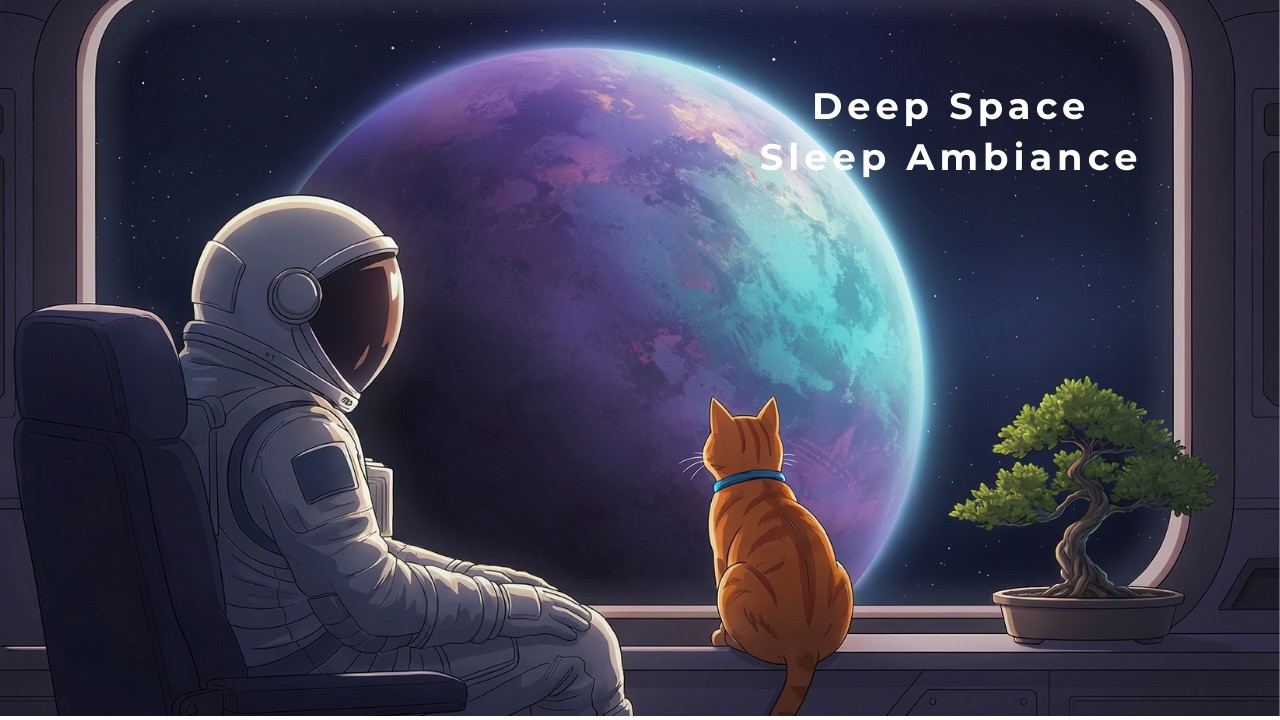 Cosmo Cat Station – Episode 2: Floating Through a Nebula (2 Hours Deep Space Sleep Ambient)