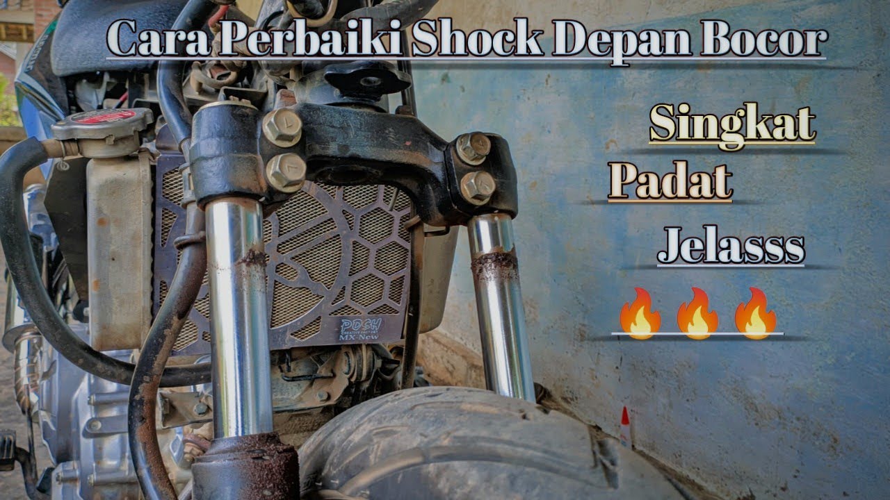 Cara mengganti seal shock depan jupiter mx, rusak parah