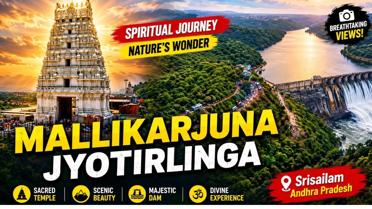 (श्रीशैलम मल्लिकार्जुन) Srisailam Mallikarjuna Jyotirlinga | Srisailam Tour Guide | Srisailam Dam |