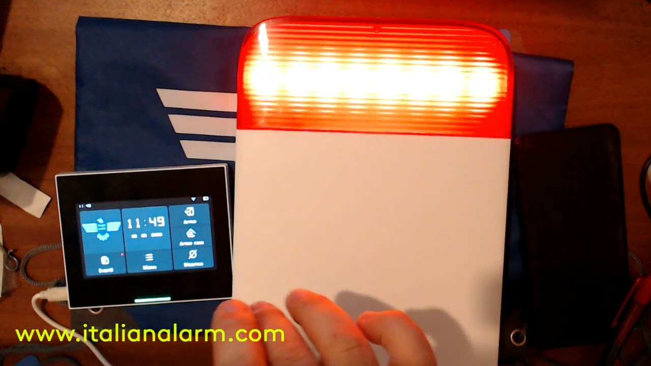 ITALIAN ALARM - Nuova Sirena Wireless senza fili x Antifurto MICRO TOUCH, Tutorial e Novità
