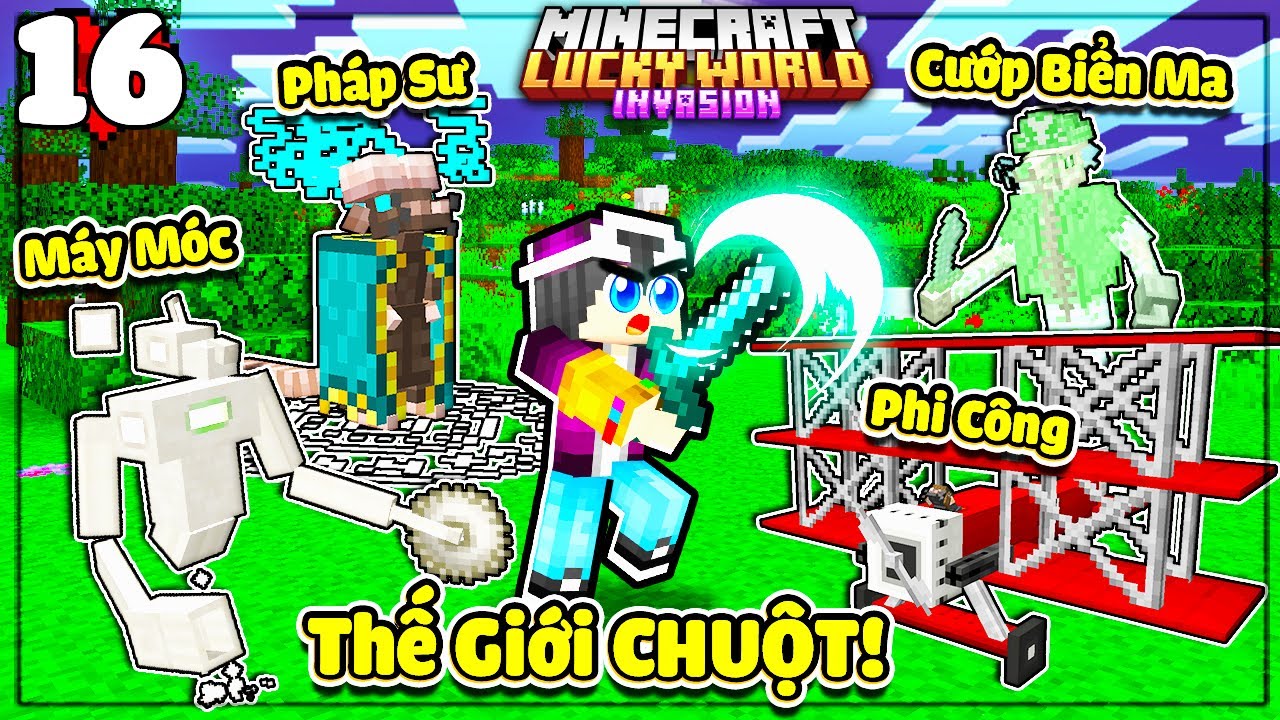 Minecraft Sinh Tồn LuckyBlock * TẬP 16 | LẠC VÀO THẾ GIỚI CHUỘT TOÀN BOSS SIÊU KHỦNG VÀ CÁI KẾT