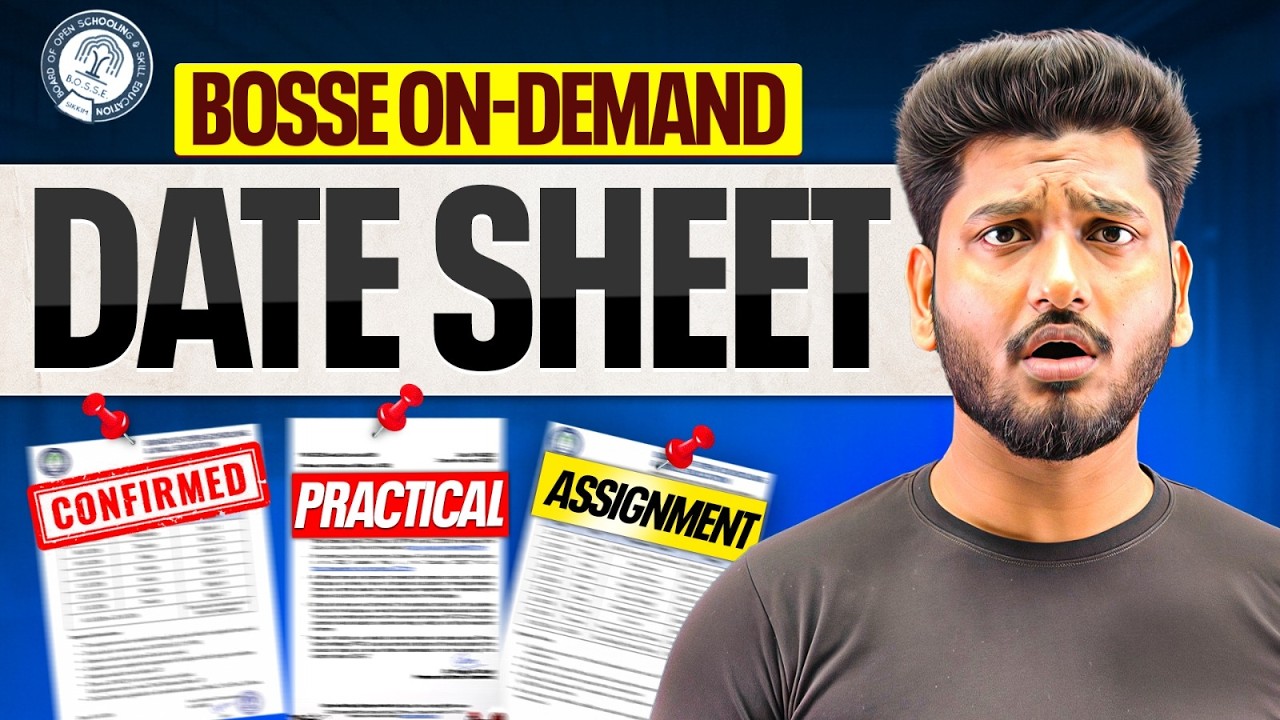 BOSSE On Demand 2026 🔥 Big Update | Datesheet, Assignment & Practical