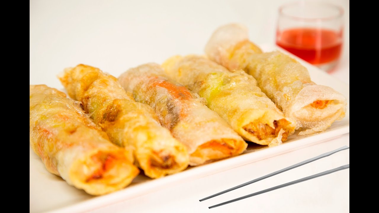 AUTENTICOS ROLLITOS DE PRIMAVERA vegetales. RECETA COCINA CHINA.