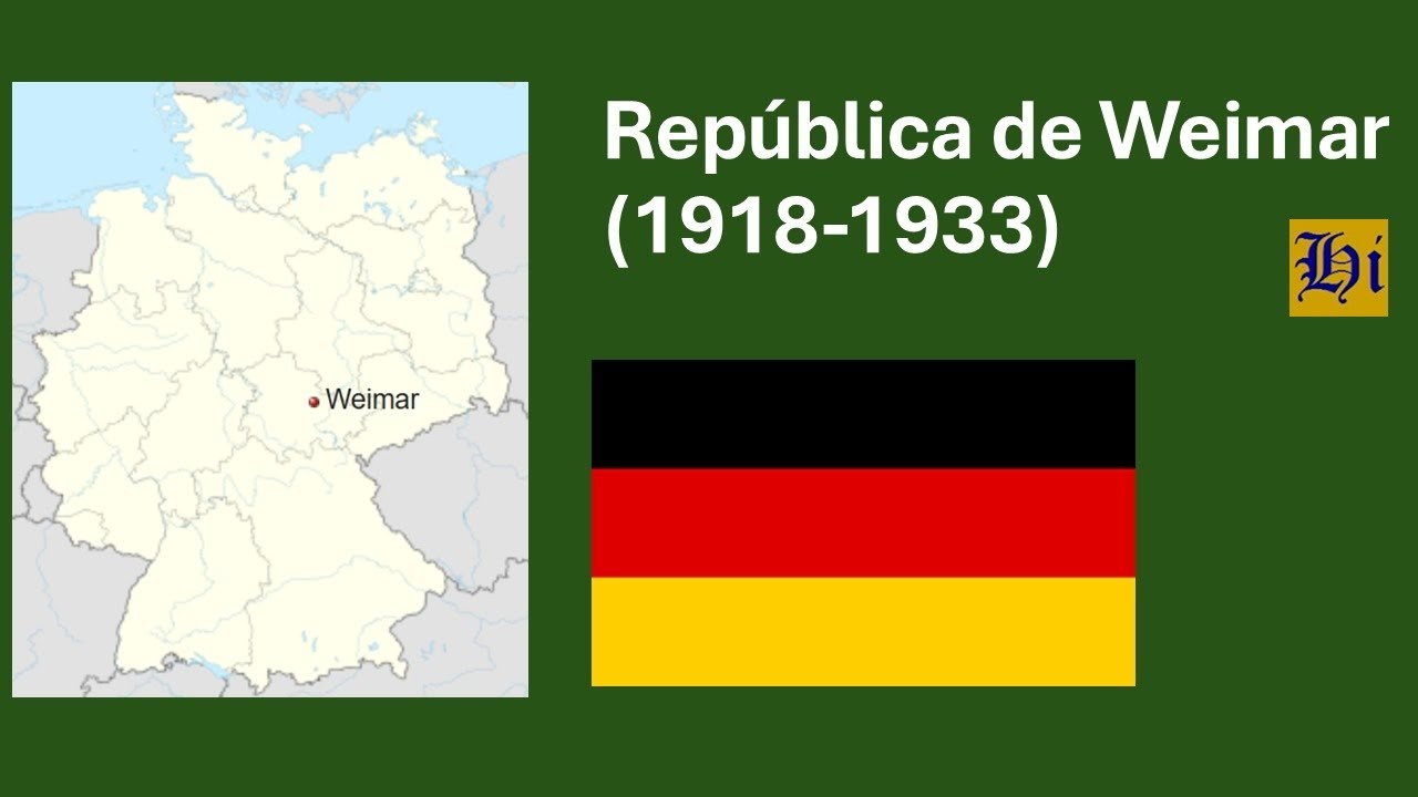 Rep&uacute;blica de Weimar Periodo de la Historia de Alemania de 1918 a 1933