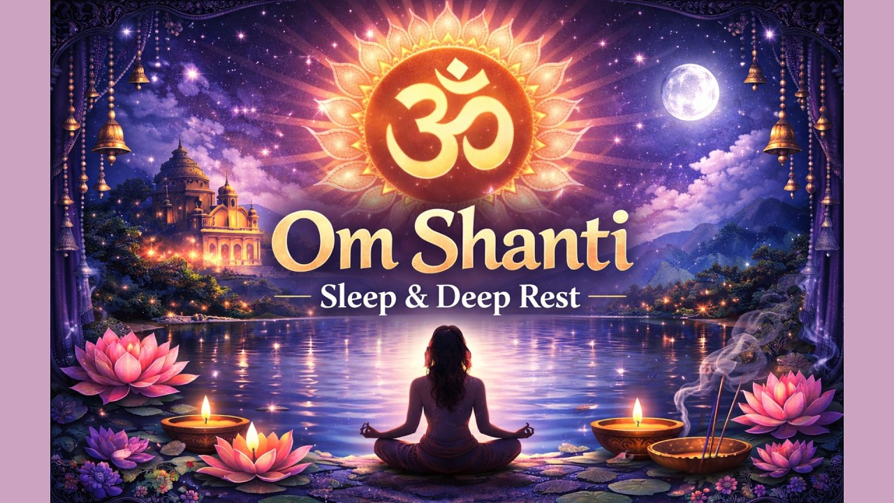 Om Shanti Mantra 🌙 | Deep Sleep & Rest | Calm the Mind for Peaceful Sleep