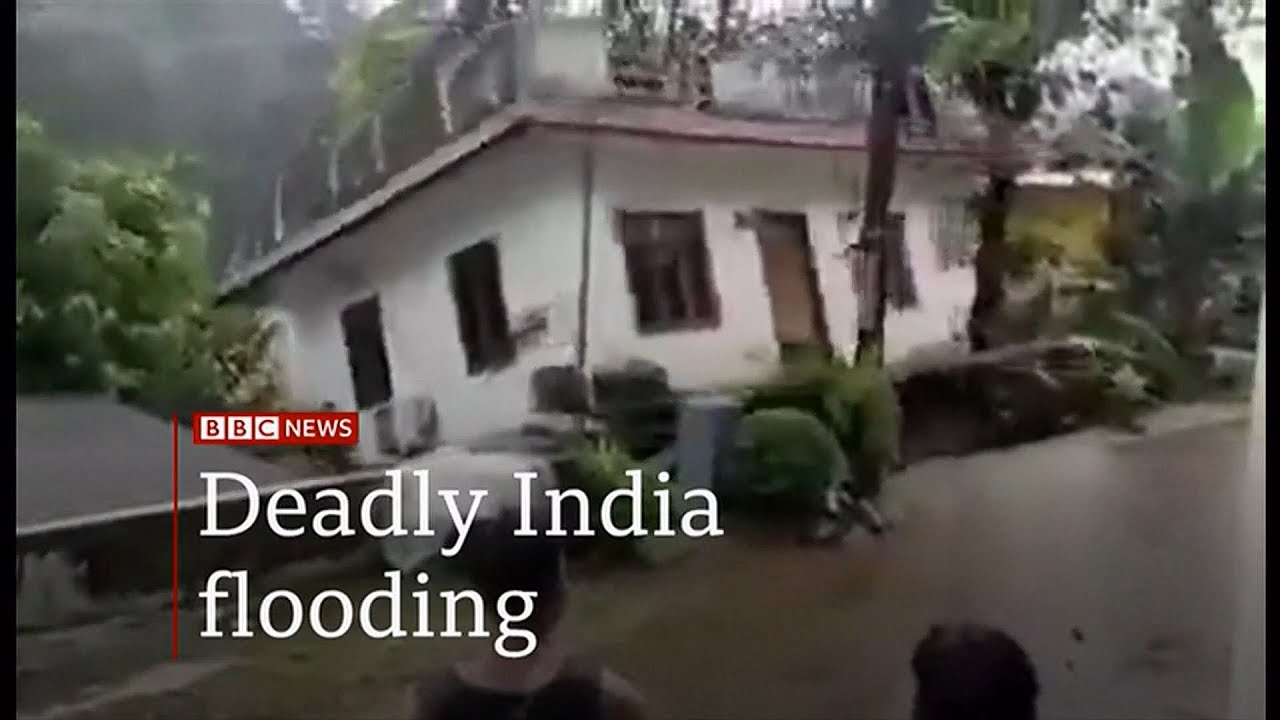 Weather Events 2021 - Kerala flooding and rescue attempts (India) - BBC News - 19th October 2021