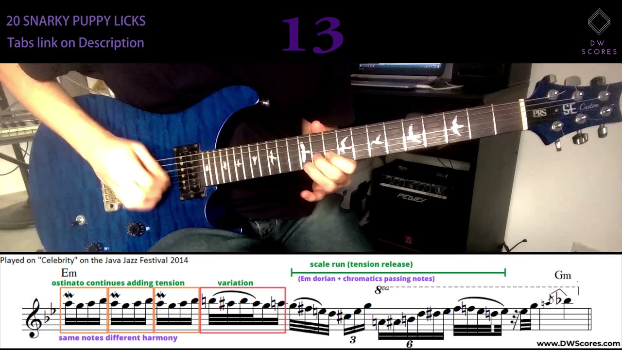 Crazy Lick! in 7/4 by Bob Lanzetti (Snarky Puppy)