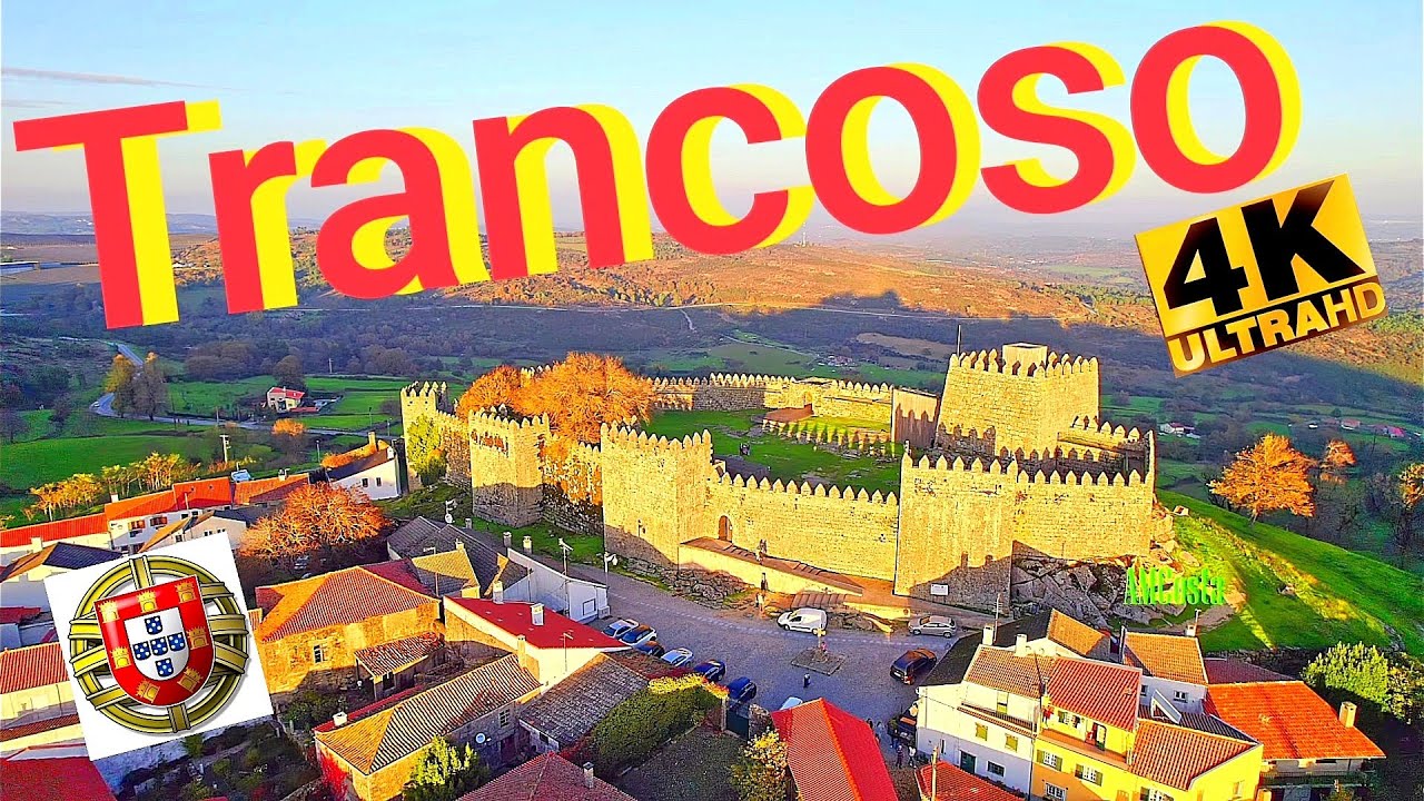 🇵🇹 Trancoso e seu belíssimo castelo   ..  Portugal       4K  UltraHD