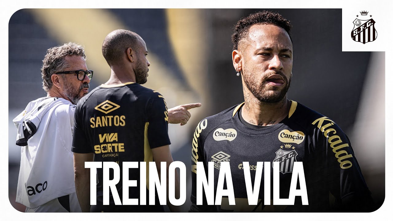 SANTOS FAZ TREINO NA VILA BELMIRO ANTES DE ENFRENTAR JUVENTUDE