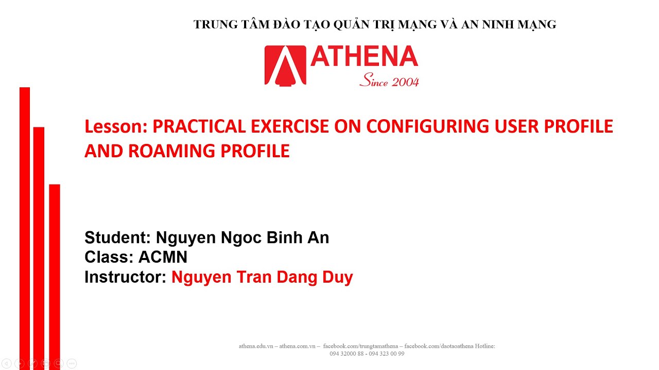 Cấu hình User Profile và Roaming Profile (English)