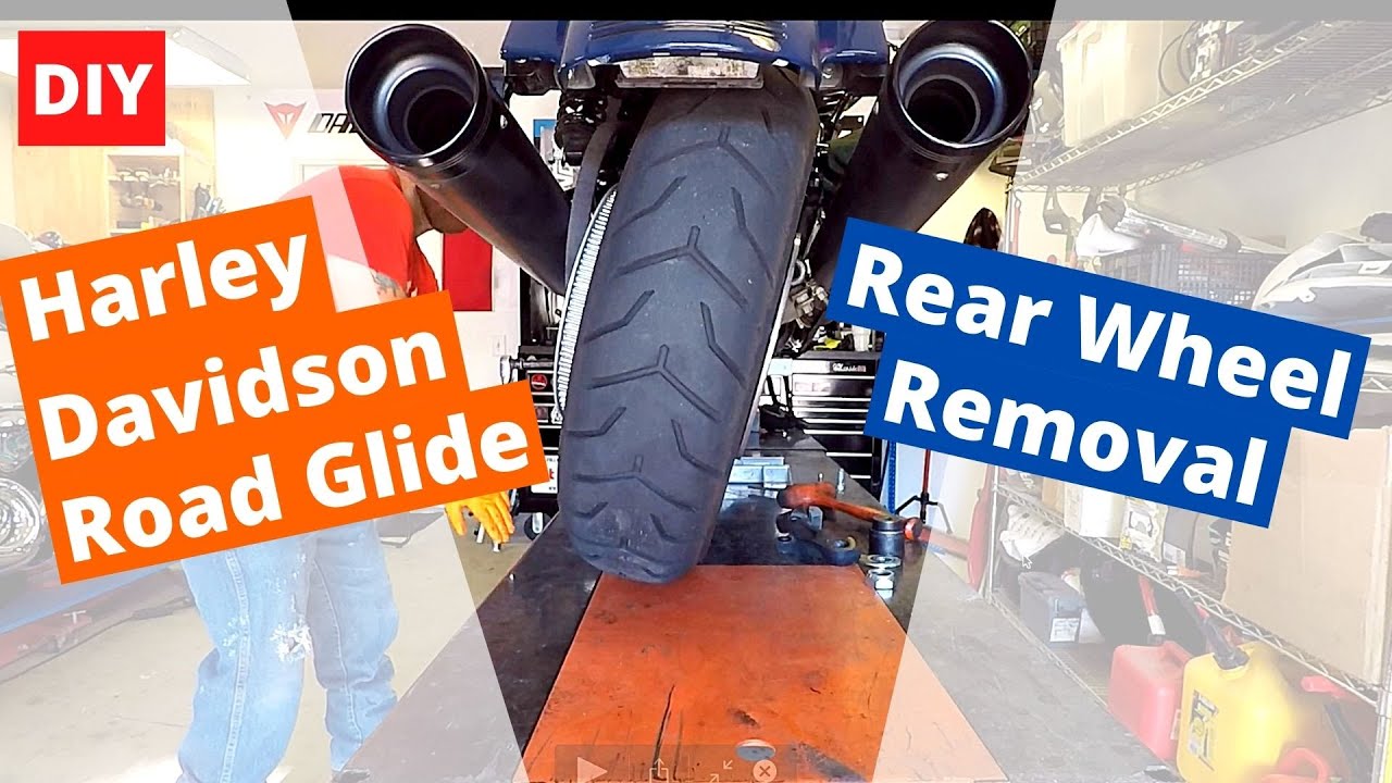 How to remove rear wheel 2019 Harley Davidson Road Glide DIY