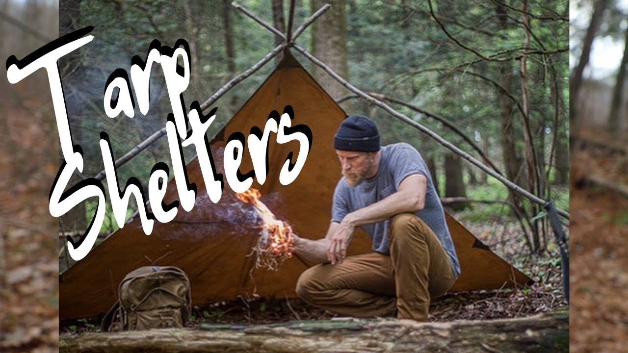 10 Survival Shelter Setups in Under 10 Minutes: Oilcloth Tarp, Lean To, Plow Point, A Frame