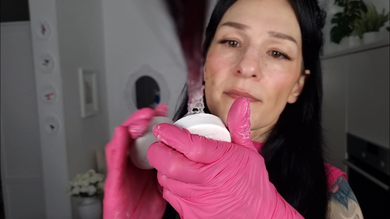 Hair soaps treatment *washing ~ combing ~ mistling* ASMR