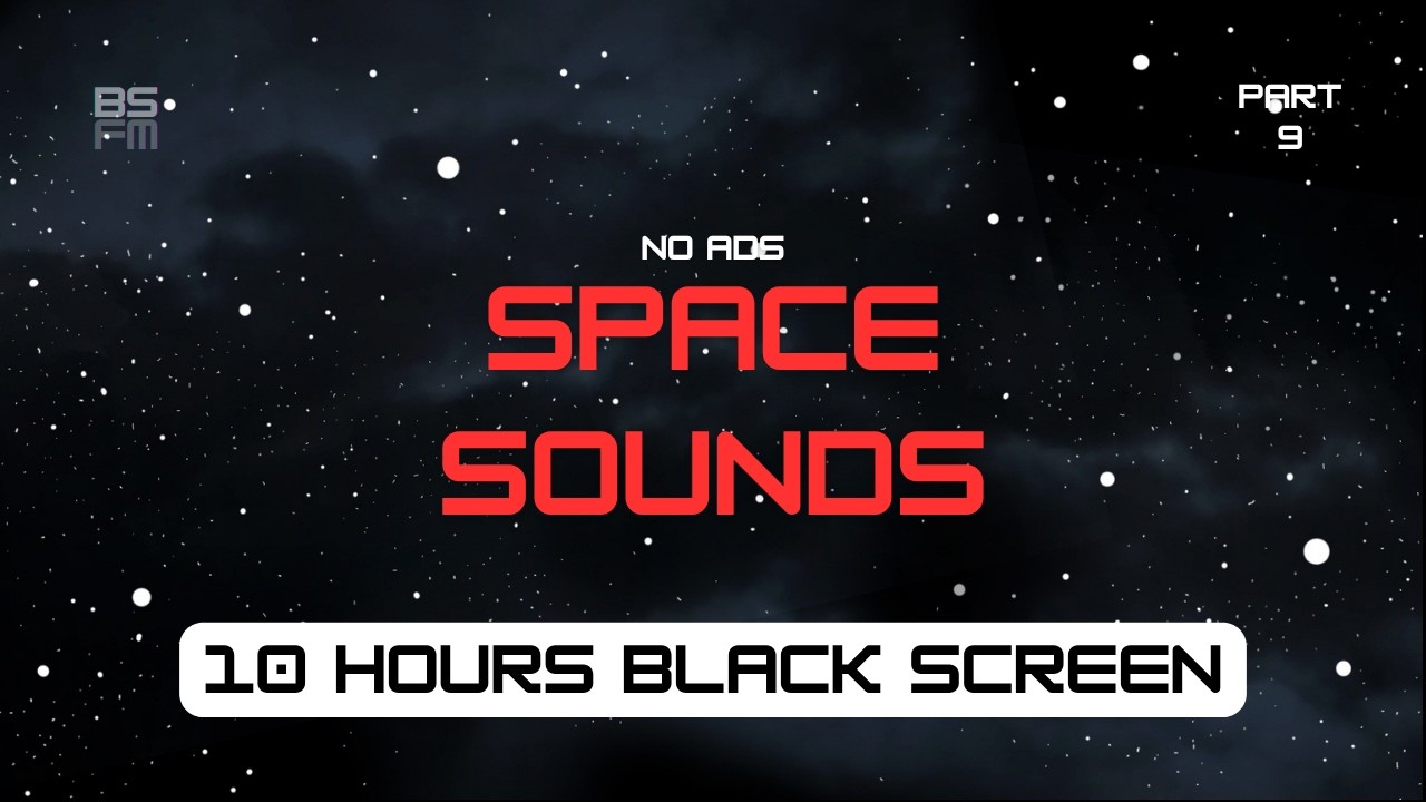 Sci-Fi Ambience White Noise Hum | For Deep Sleep Blackscreen (10 hours)